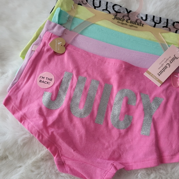 💘JUICY COUTURE BRAND NEW 5-PACK BOYSHORTS SIZE S - Picture 2 of 9